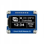 SilverStone Oled 1.3" 64&times;128 baltas ekranas Sh1107