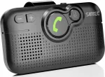 Sunitec laisvų rankų įranga automobiliui, bluetooth 5.0, palaiko gps, siri, muziką, automatinį įjungimą, google assistant, balso valdymą 2 telefonams vienu metu su saulės skydelio spaustukais