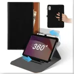 Dėklas plan&scaron;etiniam kompiuteriui Lenovo Tab M9 2023 colių, 360&deg; besisukantis nuimamas stovas, odinis dėklas su ra&scaron;iklio laikikliu, atverčiamas smūgiams atsparus plan&scaron;etinio kompiuterio apsauginis dėklas su krep&scaron;iu, skirtas Lenovo Tab M9 2023, juodas  ...