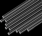 Skaidrus Akrilo Apvalus Strypas 3mm x 30cm (10 vnt.)