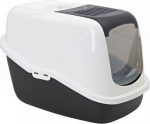 SAVIC Nestor Baltas-Juodas - Uždengta kačių kraiko dėžė - 56x39x38,5 cm - 1 vnt.