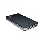 Powerbank MediaRange 10000mAh Juoda ir sidabrinė