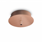 Pakabinamas &scaron;viestuvas Ideal Lux rosone metallo 1 luce rame brunito