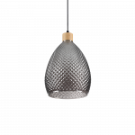 Pakabinamas &scaron;viestuvas Ideal Lux Suspended lamp with 1 light BERGEN, E27, juodas