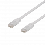 Kabelis DELTACO U / UTP Cat6a patch, 3m, 500MHz, LSZH, baltas / TP-63VAU