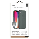 UNIQ dėklas Clarion Tinsel Apple iPhone Xs Max juodos spalvos