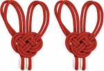 AmeliaHome CURTBIN/AH/EDMONTON/Raudonas/2PCS