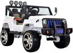 Lean Cars Elektrinis visureigis vaikams Jeep S2388, baltas