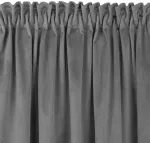 Homede Užuolaidos 200 &times; 270 cm i&scaron; aksomo, tamsiai pilkos VELVET PLEAT
