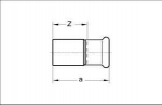 SANHA Nipel redukcija Spauskite Gas vario 28 x 22mm (11024328222)