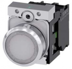 Siemens 3SU1152-0AB60-1BA0 - Metal - Plastic - Juodas - Sidabrinis - Baltas - 320 V - 30 mm - 60.7 mm - 40 mm