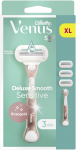Gillette Venus Sensitive Rose Gold Skustuvas + Galvutės 3 vnt