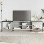 TV staliukas Televizoriaus spintelė, pilka ąžuolo, 203x37x50cm, mediena