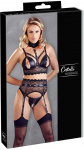 Cottelli Bondage Bra Suspender Set M