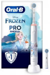 Braun Oral-B PRO Junior Frozen, Vaikams, Besisukantis dantų &scaron;epetėlis, Kasdienė priežiūra, Poliravimas, Jautrus, Įvairių spalvų, Balta, 4 x 30 sek., Mink&scaron;tas