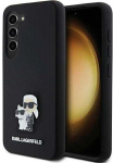Samsung Galaxy S24 Karl Lagerfeld silikoninis dėklas Karl&Choupette Metal Pin (KLHCS24SSMHKCNPK) juodos spalvos