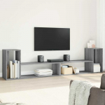 TV staliukas Televizoriaus spintelės, 2vnt., pilkos ąžuolo, 100x30x50cm, MDP
