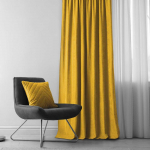 Užuolaidos 280&times;300 garstyčių spalvos Chenille Flex