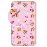 Prześcieradło bawełniane su gumką 90x200 Psi Patrol Paw 3331 Skye rožinė vaikams