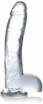 Curve Toys Glas Crystal Series 25.5cm Intimate Glass Model with Suction Base Clear