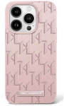 Apple iPhone 16 Pro Karl Lagerfeld Hot Stamp MagSafe (KLHMP16LPKHPORPP) dėklas telefonui rožinės spalvos