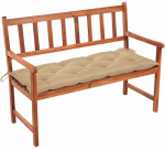 Sodo suoliukas su pagalvėle, 120cm, akacijos medienos masyvas