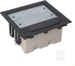 Kontakt Simon GRINDŲ DĖŽUTĖ 2 MOD. 4XK45 93MM+SM202/9 JUODA