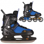 NH18188A 2in1 JUODOS IR ORANŽINĖS DYDŽIAI (34-38) INLINE RIEDŽIAI SU MATMENYS PŁ. NILS EXTREME RIDUOTIS