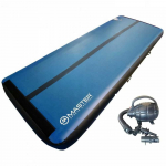 AirTrack pripučiamas gimnastikos kilimėlis MASTER 400 x 150 x 30 cm mėlyna-juoda