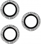 Topt Apsauginis stiklas HARD DIAMOND skirtas kamerai (le&scaron;iui) Apple iPhone 14 Pro/14 Pro Max sidabrinis (3 vnt)