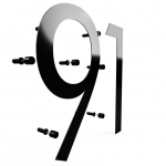 Namo numeris - 60cm Skaičius (1 skaitmuo arba raidė) : Numeriai - C