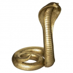 Atmosphera Dekoratyvinė polirezino figūrėlė COBRA, auksinė, 36 cm