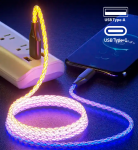 Fusion Accessories Fusion Priedai "Fusion LED" USB-A į USB-C kabelis 30W | 3A | 100 cm