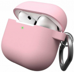 CULTURE KeyBudz Elevate raktų pakabukas &ndash; silikoninis apsauginis dėklas, skirtas 4-osios kartos &bdquo;AirPods&ldquo; (raudonai rožinis)