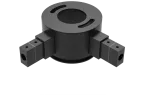 Linijinės sistemos PIPE L formos 90&deg; kampo sujungimas, juodas, K1002141N