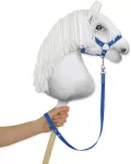 Super Hobby Horse Hobio arklio pavadis i&scaron; juostinio diržo &ndash; mėlynas