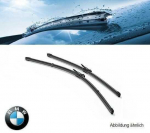 BMW 5 serijos GT F07 LHD valytuvų &scaron;epetėlių valytuvų rinkinys priekyje 61612458006 originalus