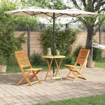 Sulankstomas bistro rinkinys 3 pcs Ruda Kietos akacijos mediena