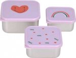 Eco Rascals Lassig Happy Rascals Heart 3 vnt.. violetinė