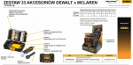 dewalt mclaren komplektas bit&oacute;w toughcase+ 33el.