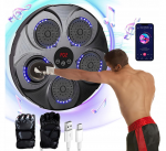 I&scaron;manusis muzikinis bokso aparatas su LED &scaron;viesa Bluetooth elektroninis bokso taikinys su bokso pir&scaron;tinėmis vaikams / suaugusiems, Happy People HP GS-3