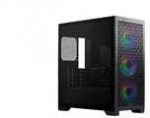 &bdquo;Cooler Master Elite 302&ldquo; korpusas, permatomas &scaron;oninis skydelis, mATX, 3x 120 mm ARGB ventiliatoriai, juodas