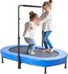 Vaiki&scaron;kas batutas lauke/viduje, sulankstomas, reguliuojamas auk&scaron;tis, iki 100 kg, mini batutas vaikams, pripučiamas batutas