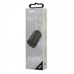 Car charger USB-A, USB-C 38W by Musthavz Juodas