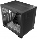 Mid-Tower ATX kompiuterio korpusas, žaidimų kompiuterio dėžė, grūdinto stiklo &scaron;oninis skydelis, 410 mm GPU palaikymas, ATX/Micro-ATX/Mini-ITX korpusas, kompiuterio dėžė