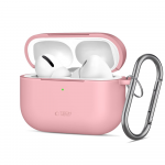 &bdquo;Tech-Protect&ldquo; silikoninis dėklas su kabliuku, skirtas &bdquo;AirPods Pro&ldquo; ausinėms - Rožinė