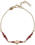 Alisia Gold-plated bracelet with pearls and garnets AL5180.01.029