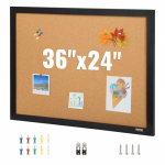 Vevor Kam&scaron;tinė lenta 60x90 cm su segtukų rėmu
