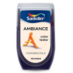 Spalvos testeris SADOLIN AMBIANCE FARMERS MILK, visi&scaron;kai matiniai, 30 ml