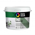 Dispersiniai dažai Pentacolor Ultra 20, balti, 3 l